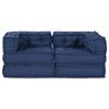 vidaXL Modular Sofa 2 pcs Indigo 140 x 70 x 56 cm Fabric
