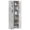 vidaXL Highboard FLORIN Concrete Grey 60 x 35 x 182 cm Engineered Wood