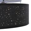 vidaXL Ceiling Lamp Black 30 x 13.5 cm Fabric