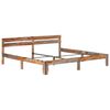 vidaXL Bed Frame without Mattress Solid Wood 200x200cm
