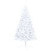 vidaXL Artificial Half Pre-lit Christmas Tree with Ball Set White 180 cm