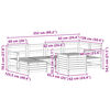 vidaXL 7 Piece Garden Sofa Set Impregnated Wood Pine