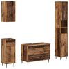 vidaXL 4 Piece Bathroom Cabinet Set HAARLEM Old Wood Engineered Wood