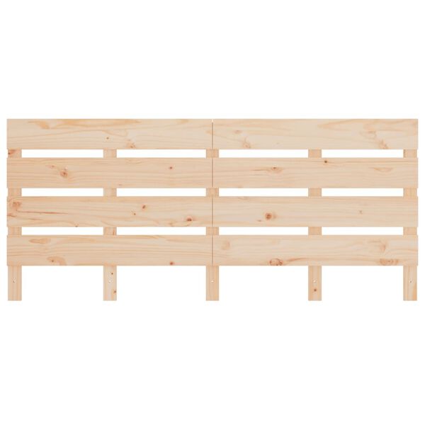 vidaXL Headboard 200x3x80 cm Solid Wood Pine