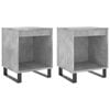 vidaXL Bedside Cabinets 2 pcs Concrete Grey 40x35x50 cm Engineered Wood