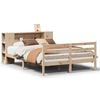 vidaXL Bookcase Bed without Mattress 150x200 cm King Solid Wood Pine