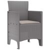 vidaXL Garden Chair 2 pcs Light grey 53 x 49 x 85 cm PP