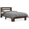 vidaXL Bed Frame without Mattress Brown Oak 90x190 cm