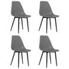 vidaXL Dining Chairs 4 pcs Grey PP