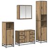 vidaXL Bathroom Furniture Set 4 pcs Artisan Oak Engineered Wood
