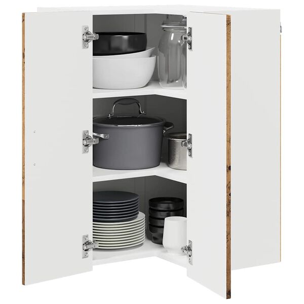 vidaXL Kitchen Cabinet Old Wood 57 x 57 x 80 cm Engineered Wood