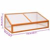 vidaXL Greenhouse Orange 110x56x39 cm Fir Wood
