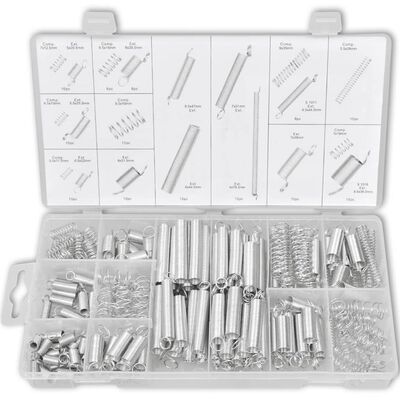 200 pcs Compression and Extension Spring Assortment Kit