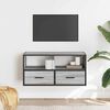 vidaXL TV Cabinet Grey Sonoma 80x31x39.5 cm Engineered Wood and Metal