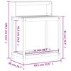 vidaXL Potting Table with Shelves 82.5x50x109.5 cm Impregnated Wood Pine