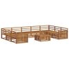 vidaXL Outdoor Sofa Set 10 pcs Natural Solid Acacia Wood