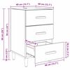 vidaXL Bedside Cabinet Old Wood 40 x 40 x 66 cm Engineered Wood