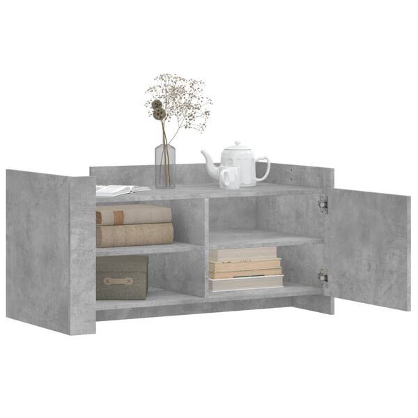 vidaXL Coffee Table Concrete Grey 100x50x50 cm Engineered Wood