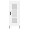 vidaXL Highboard White 34.5x34x180 cm Engineered Wood