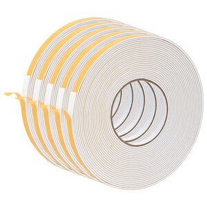 vidaXL Self-adhesive Foam Tape 5 pcs White 10mm x 10m CR Foam