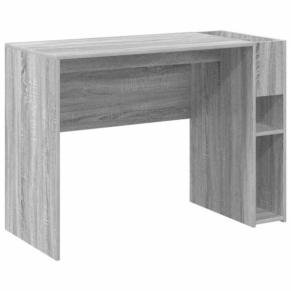 vidaXL Desk Grey Sonoma 109 x 50 x 78 cm Engineered Wood