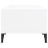 vidaXL Coffee Table High Gloss White 90x50x36.5 cm Engineered Wood