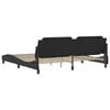 vidaXL Bed Frame without Mattress "Zadar" Black 200x200 cm Faux Leather