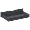 vidaXL Bed Frame without Mattress Dark Grey Solid Pinewood 160x200 cm (322093+321990)