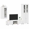 vidaXL TV Cabinet Set FLORIN High Gloss White Engineered Wood