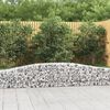 vidaXL Arched Gabion Baskets 6 pcs 400x30x40/60 cm Galvanised Iron