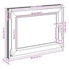 vidaXL Basement Window "RISOR" 80x50 cm Tilt&Turn DIN Left White