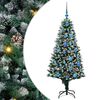 vidaXL Artificial Christmas Tree with 150 LEDs with Stand Green 150 cm