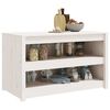 vidaXL Outdoor Kitchen Cabinet MEPPEL White 106x55x64 cm Solid Wood Pine