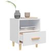 vidaXL Bedside Cabinet White 40x35x47 cm
