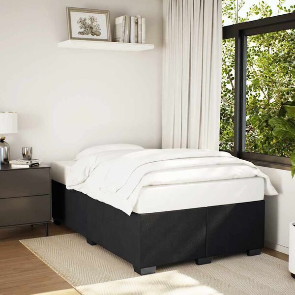 vidaXL Bed Frame without Mattress Black Double Velvet