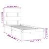vidaXL Bed Frame without Mattress White 100x200 cm Solid Wood