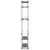 vidaXL 3-Tier Clothes Rack Silver 59x29x192 cm Aluminium