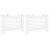 vidaXL Radiator Covers 2 pcs White 112x19x81.5 cm MDF