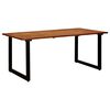 vidaXL Garden Table with U-shaped Legs 180x90x75 cm Solid Acacia Wood