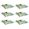 vidaXL Chair Cushions 6 pcs Multicolour 40x40x7 cm Fabric