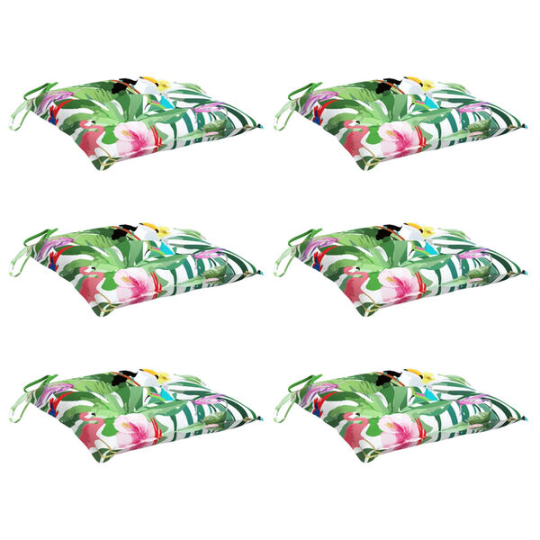 vidaXL Chair Cushions 6 pcs Multicolour 40x40x7 cm Fabric