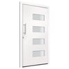 vidaXL Front Door Aluminium and PVC White 110x210 cm