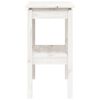 vidaXL Console Table White 80x40x75 cm Solid Wood Pine