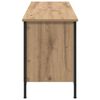 vidaXL Shoe Cabinet with Shelf Artisan Oak 131 x 35 x 50 cm