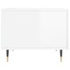 vidaXL Coffee Tables 2pcs High Gloss White 50x50x40 cm Engineered Wood