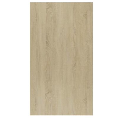 vidaXL Book Cabinet/Sideboard White and Sonoma Oak 50x25x80 cm Engineered Wood