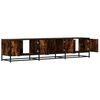 vidaXL TV Cabinet Smoked Oak 180x35x41 cm Engineered Wood