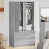 vidaXL Cabinet Manual Grey Sonoma 79.5 x 49 x 156 cm Engineered Wood
