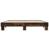 vidaXL Bed Frame without Mattress Smoked Oak 160x200 cm