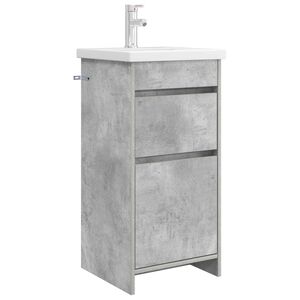 vidaXL Bathroom Vanity with Sink Concrete Grey 42 x 40 x 84.5 cm